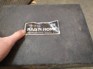 lot 317 image: Vintage Coffee Maker Travel Kit