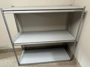 lot 98 image: 3-Tier Metal Storage Shelf, 48x18x48 Inches