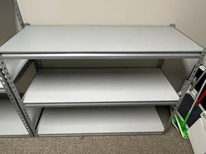 lot 104 image: Metal Utility Shelf 3-Tier 48in Wide x 18in Deep x 35in Tall