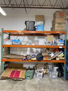 lot 2 image: Industrial Warehouse Pallet Racking 96x126x36 Inches with Wire Decking - contents not included - you disassemble