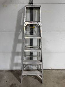 lot 10 image: 64 Inch Aluminum Step Ladder