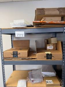 lot 14 image: Metal Storage Shelf 72x36x18 Inches with Adjustable Shelves - you disassemble & move - contents NOT included