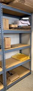 lot 15 image: Steel Storage Shelving Unit 72x36x18 Inch with Adjustable Shelves - you disassemble & move - contents NOT included
