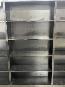 lot 18 image: Black Storage Shelf 71x35.5x12 Inches - you disassemble & remove