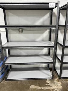 lot 79 image: Metal Storage Shelving Unit 72x49x19 Inches - you disassemble and remove