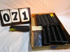 lot 71 image: Box with 10 Santa Fe Coal Rail Cars