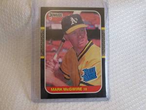 lot 3 image: 1987 Donruss Mark McGwire Rookie Ca...