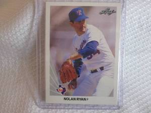 lot 52 image: 1990 Leaf Nolan Ryan Card...