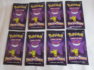 8 Pokemon Trick Or Trade Packs...