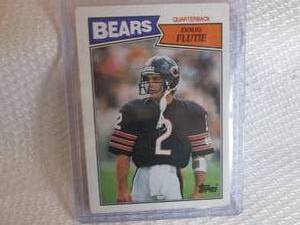 lot 59 image: 1987 Topps Doug Flutie Rookie Card...