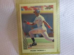 lot 70 image: 1990 Leaf Frank Thomas Rookie Card...