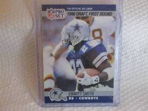 lot 80 image: 1990 ProSet Emmitt Smith Rookie Car...
