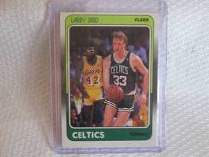 lot 84 image: 1989-89 Fleer Larry Bird Card...