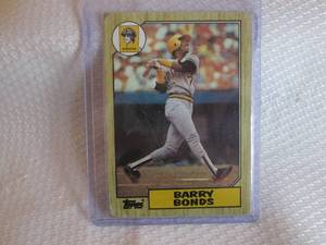 lot 89 image: 1987 Topps Barry Bonds Rookie Card...