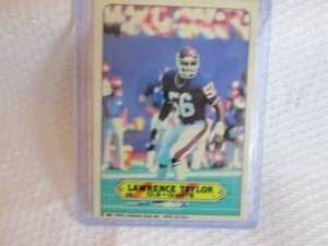 lot 95 image: 1983 Topps Lawrence Taylor Sticker ...