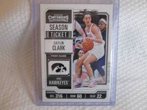 lot 102 image: 2024 Contenders Caitlin Clark Card...