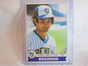 lot 107 image: 1979 Topps Paul Molitor Card...