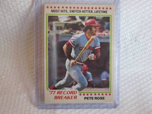 lot 108 image: 1978 Topps Pete Rose Record Breaker...
