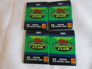 lot 117 image: 4-1991 Stadium Club Series 1 Footba...