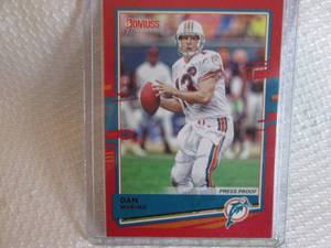 lot 118 image: 2020 Donruss Dan Marino Red Press P...