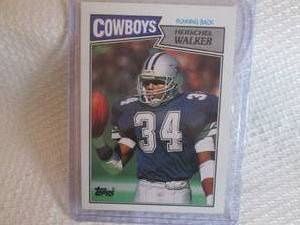 lot 119 image: 1987 Topps Herschel Walker Rookie C...