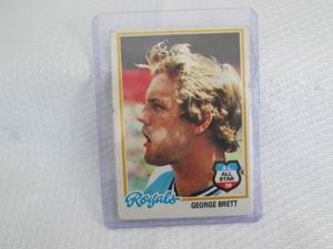 lot 140 image: 1978 Topps George Brett Card...