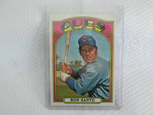 lot 165 image: 1972 Topps Ron Santo Card...