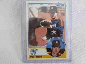 lot 178 image: 1983 Topps Nolan Ryan Card...