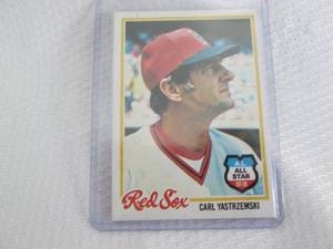 lot 180 image: 1978 Topps Carl Yastrzemski Card...