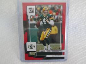lot 187 image: 2022 Donruss Brett Favre Red Press ...