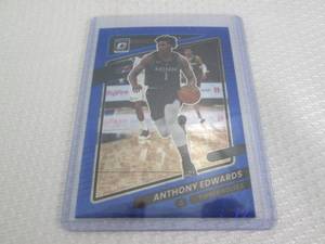 lot 190 image: 2021-22 Optic Anthony Edwards Blue ...