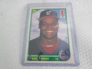 lot 199 image: 1990 Score Frank Thomas Rookie Card...