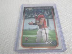 lot 202 image: 2023 Chrome Bo Nix Rookie Card...