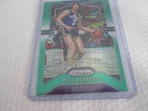 lot 205 image: 2019-20 Prizm Pete Maravich Green P...
