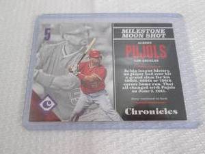 lot 209 image: 2017 Chronicles Albert Pujols Moon ...