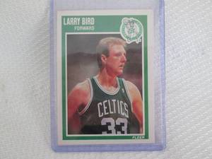 lot 224 image: 1989-90 Fleer Larry Bird Card...