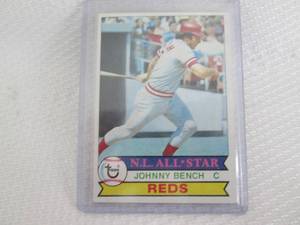 lot 231 image: 1979 Topps Johnny Bench Card...