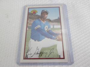 lot 239 image: 1989 Bowman Ken Griffey Rookie Card...