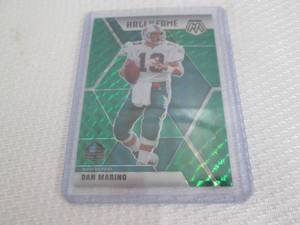 lot 242 image: 2020 Mosaic Dan Marino Green Prizm ...