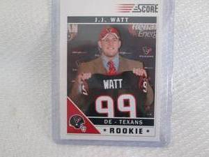 lot 247 image: 2011 Score J J Watt Rookie Card...