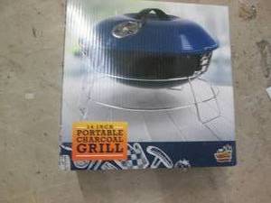 New 14" portable charcoal grill...