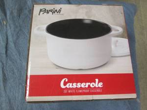 lot 42 image: New Parini 2 qt casserole...