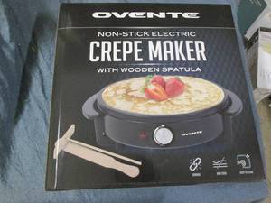 lot 52 image: Non stick electric crepe maker with...