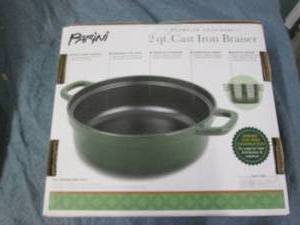 lot 55 image: New Parini 2 qt cast iron braiser...