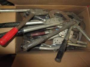 lot 106 image: Large lot of hand pumches...