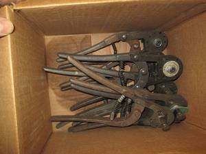 lot 112 image: Lot of heavy duty rivet cutters...