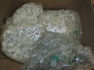 lot 134 image: Giant big lot of tube bulb fittings...