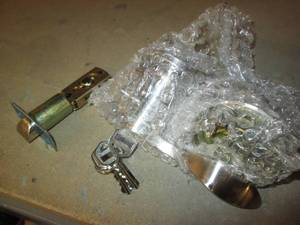 lot 135 image: New keyed entry lock...