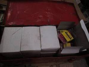 lot 137 image: Toolbox filled with 9 five packs of...