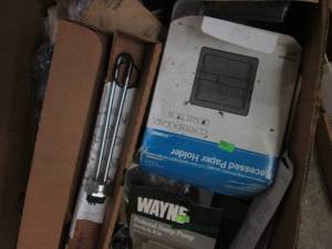 lot 141 image: 2 Boxes of mainly plumbing items in...